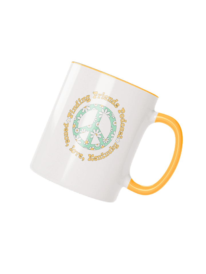 Retro Peace Floral Ceramic Mug product image (2)