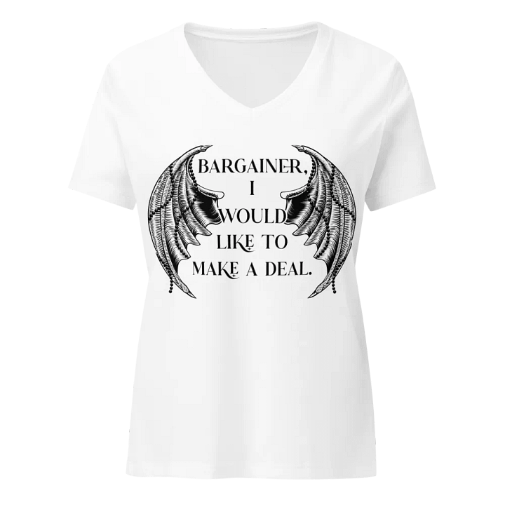 Bargainer Calling Card Bella+Canvas Women's Relaxed V-Neck T-Shirt product image (25)