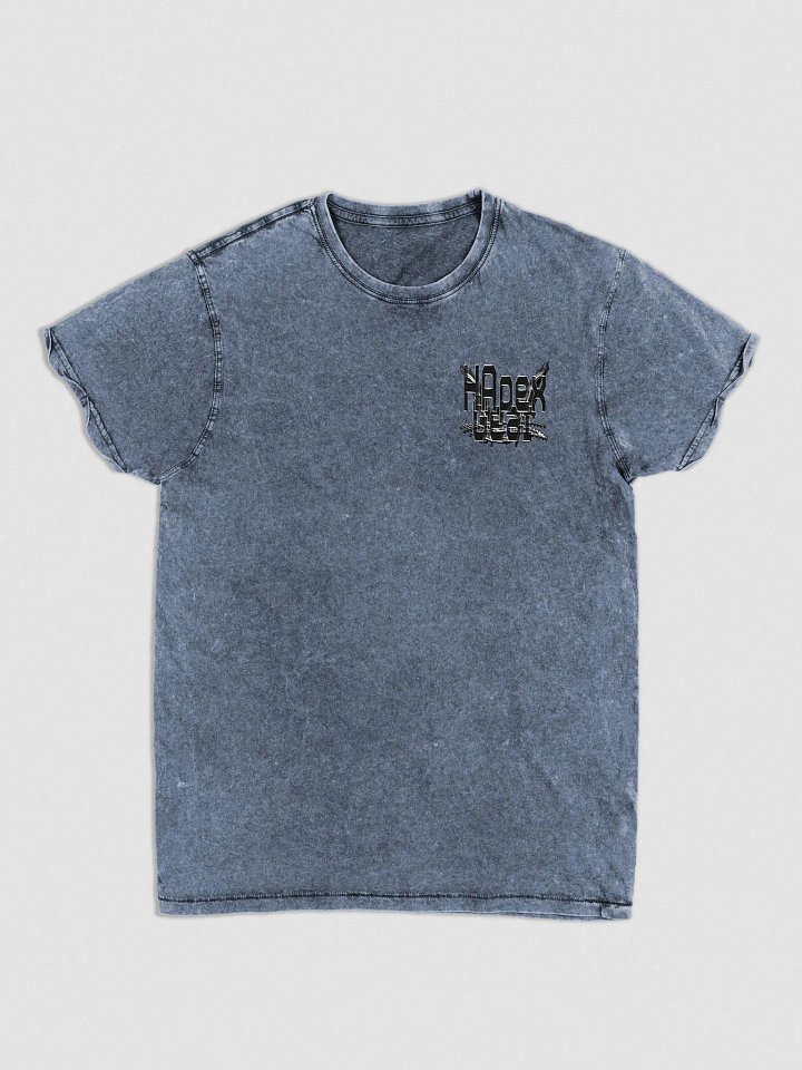 Denim T-Shirt - Embroidered - Black HApex Gear White Logo product image (1)