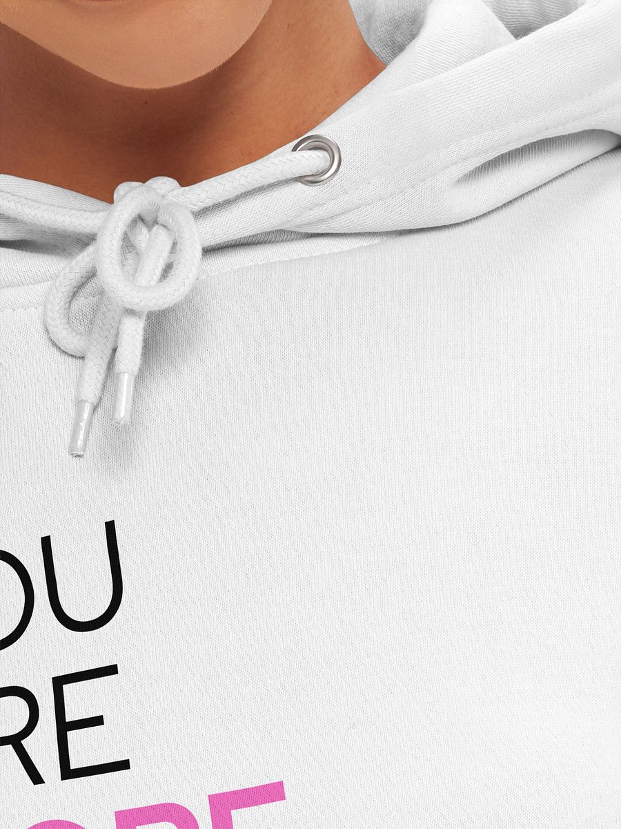 MTYA White Hoodie Pink MORE product image (7)