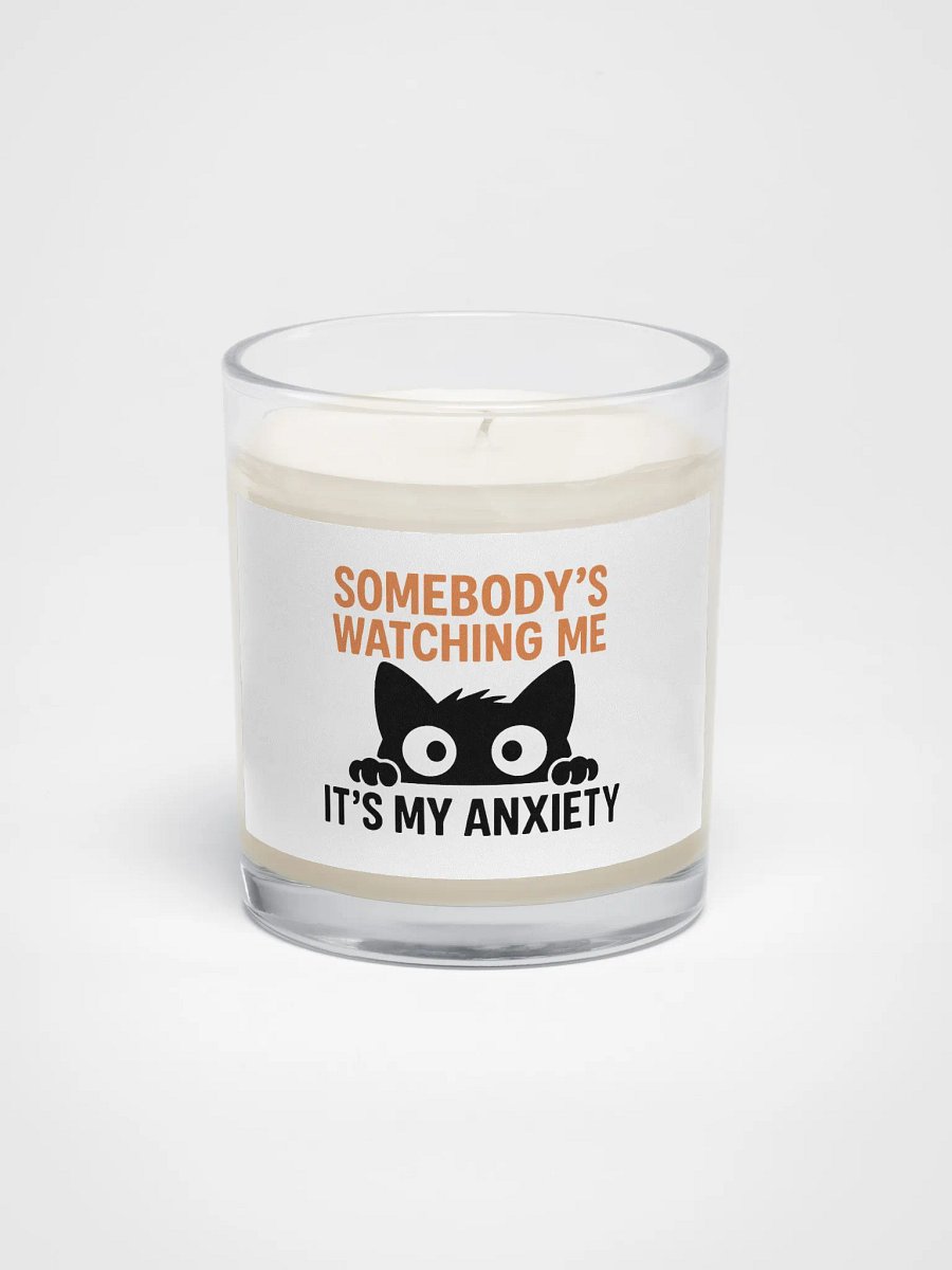 Anxiety Cat Soy Wax Candle product image (1)