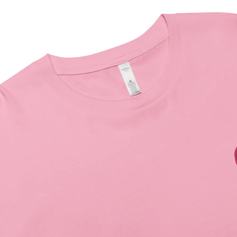 EXCLAIMING MENTALLY (L.C. pink) embroidered cotton crop top product image (9)