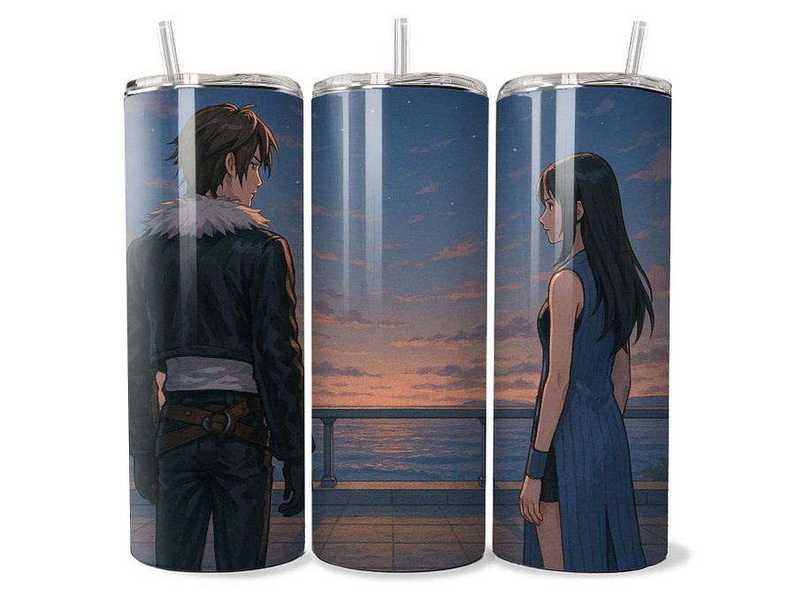 Final Fantasy VIII – Squall & Rinoa Tumbler - 20oz Stainless Steel product image (1)
