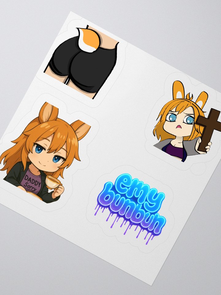 Whimsical EmyBunBun Kiss Cut Stickers product image (3)