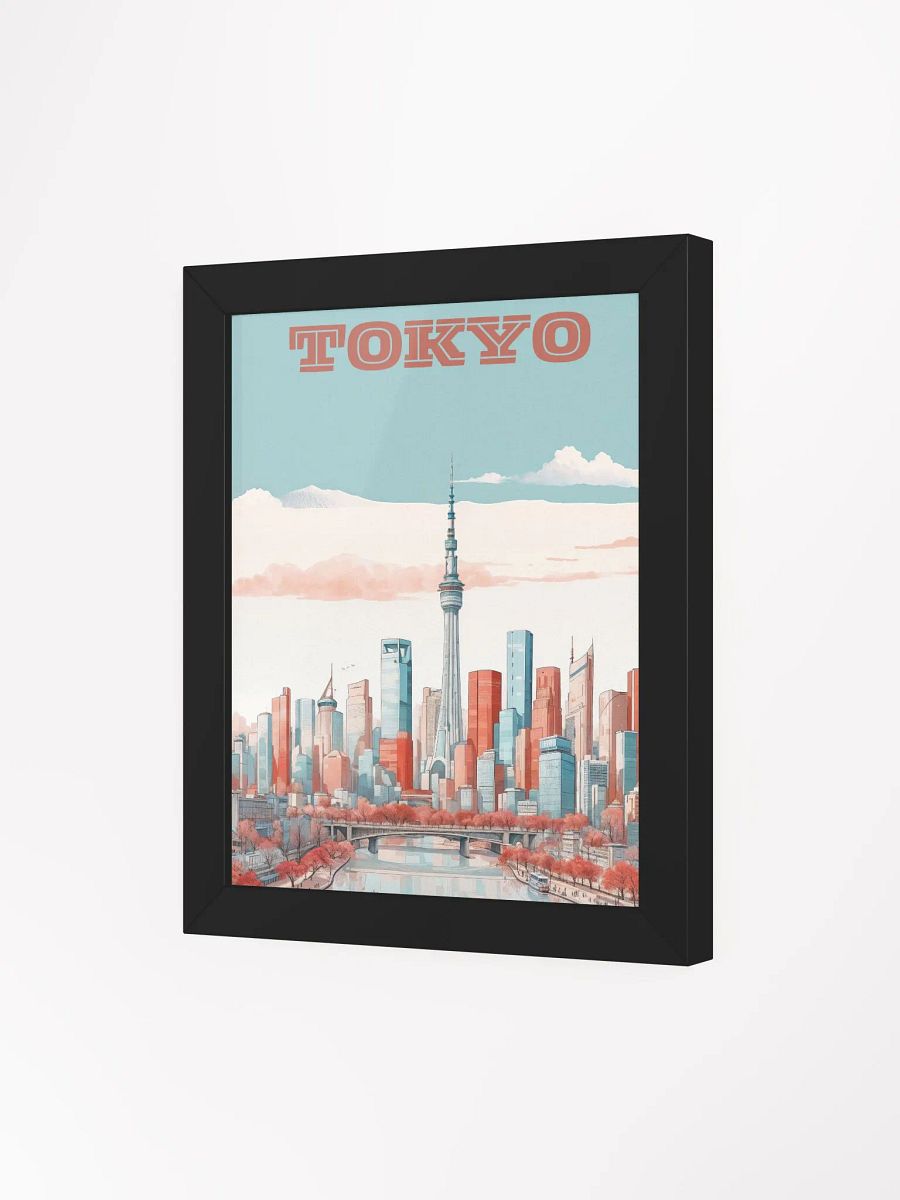 Tokyo Travel Poster Framed High-Quality Matte Poster product image (3)