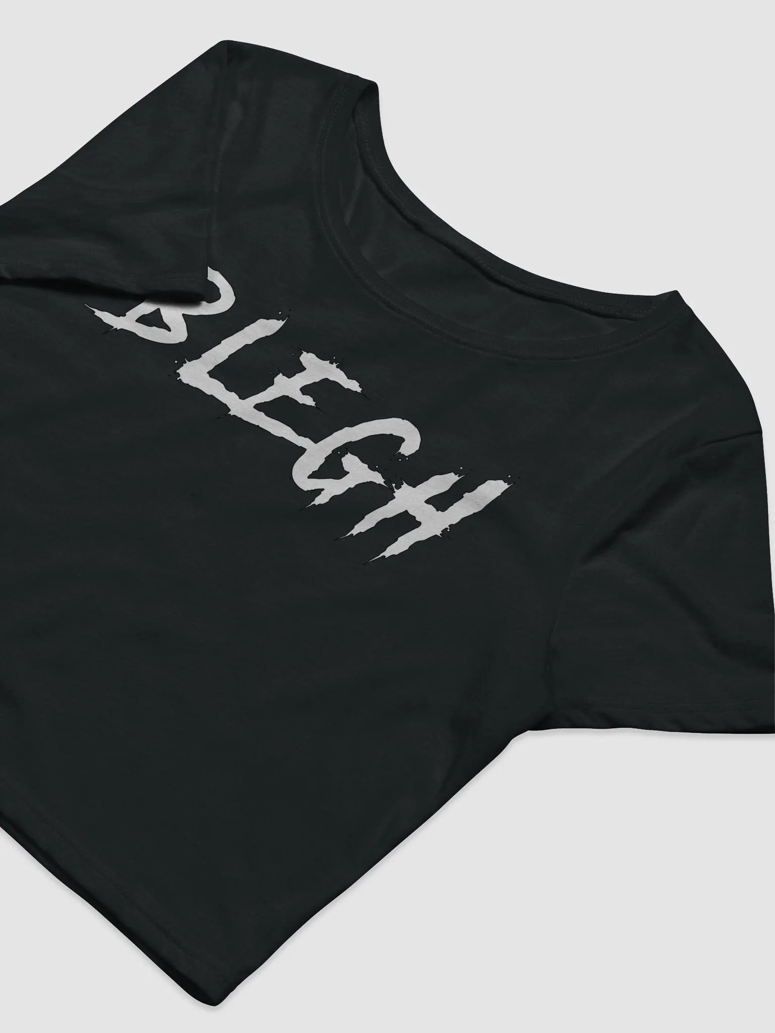 Blegh Crop-top with Purple Logo on Back product image (5)