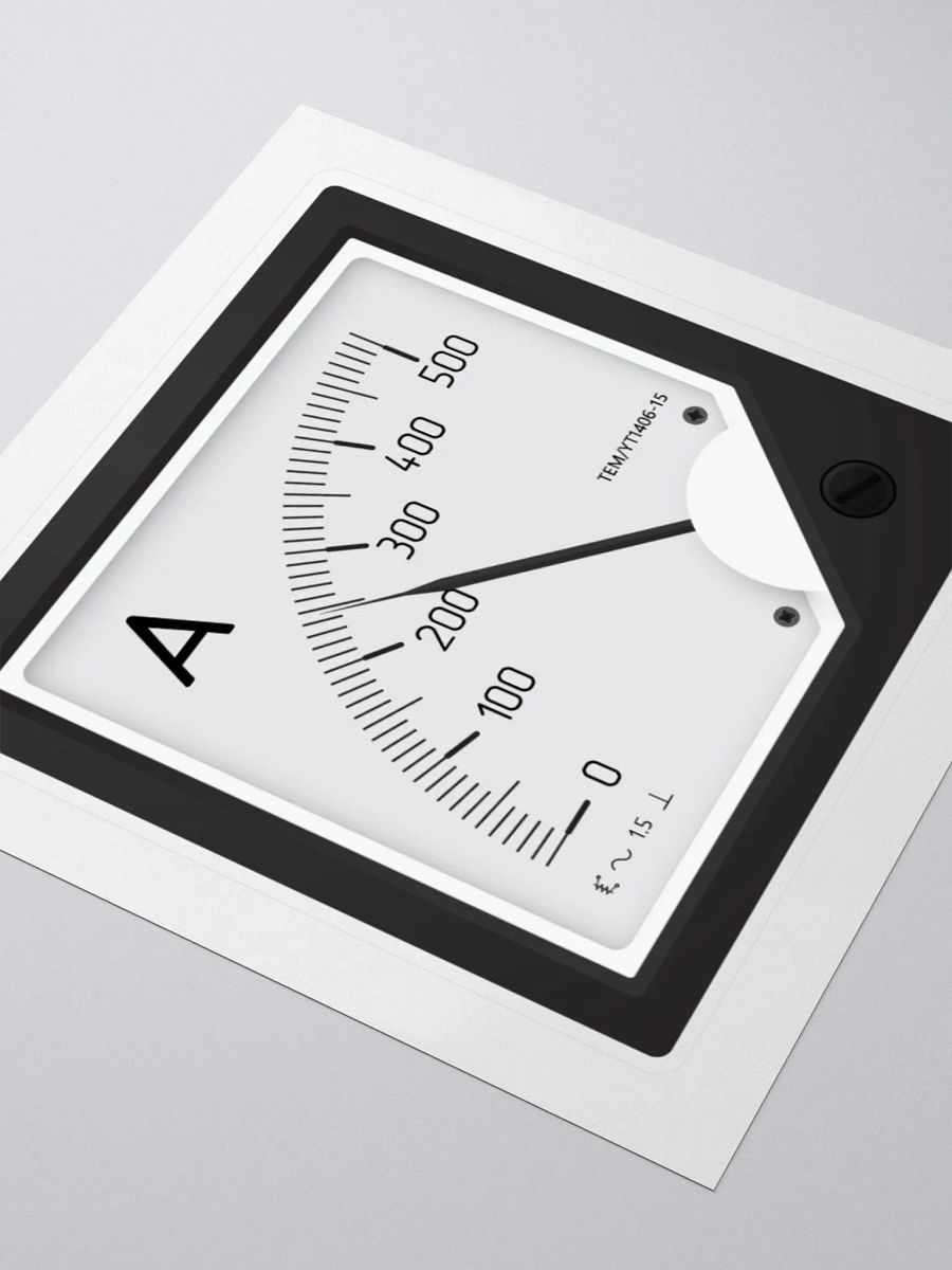 Analog Electric Current Meter - Sticker product image (3)