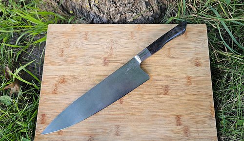 Getting caught up on things after dealing with some personal matters. Another chef knife going out to its new home. 1084 and ...