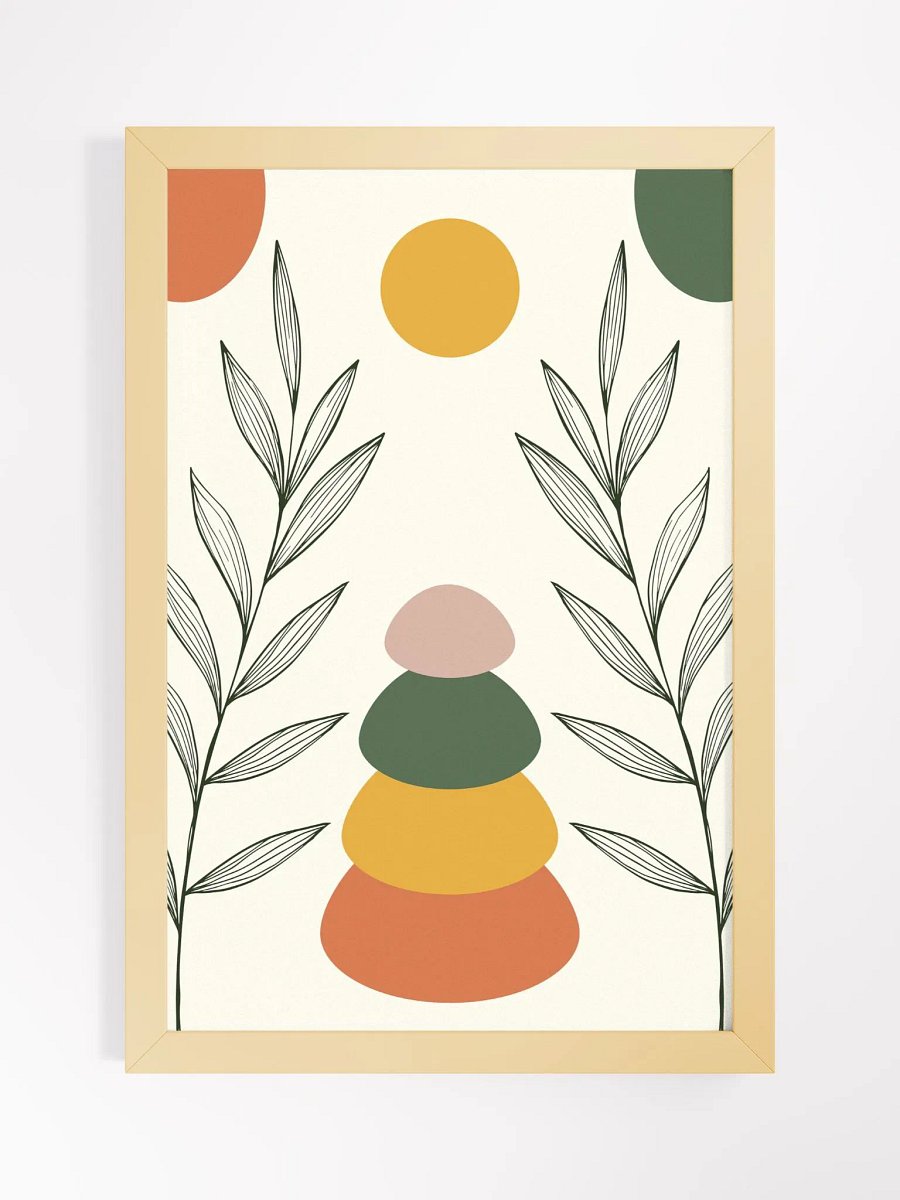 Earth Tones Abstract Framed Poster product image (1)