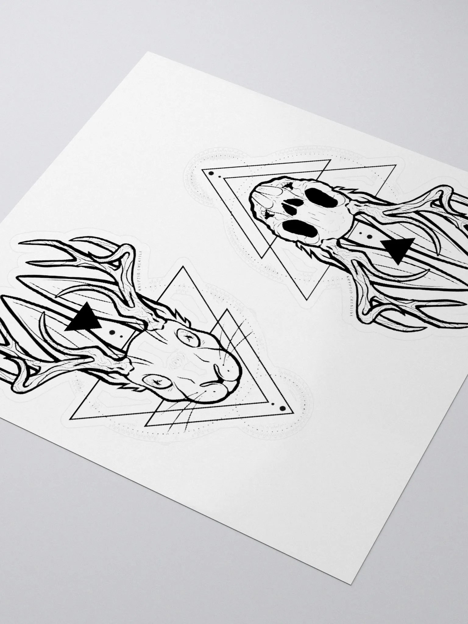 Jackalope Life + Death Kiss Cut Stickers product image (9)