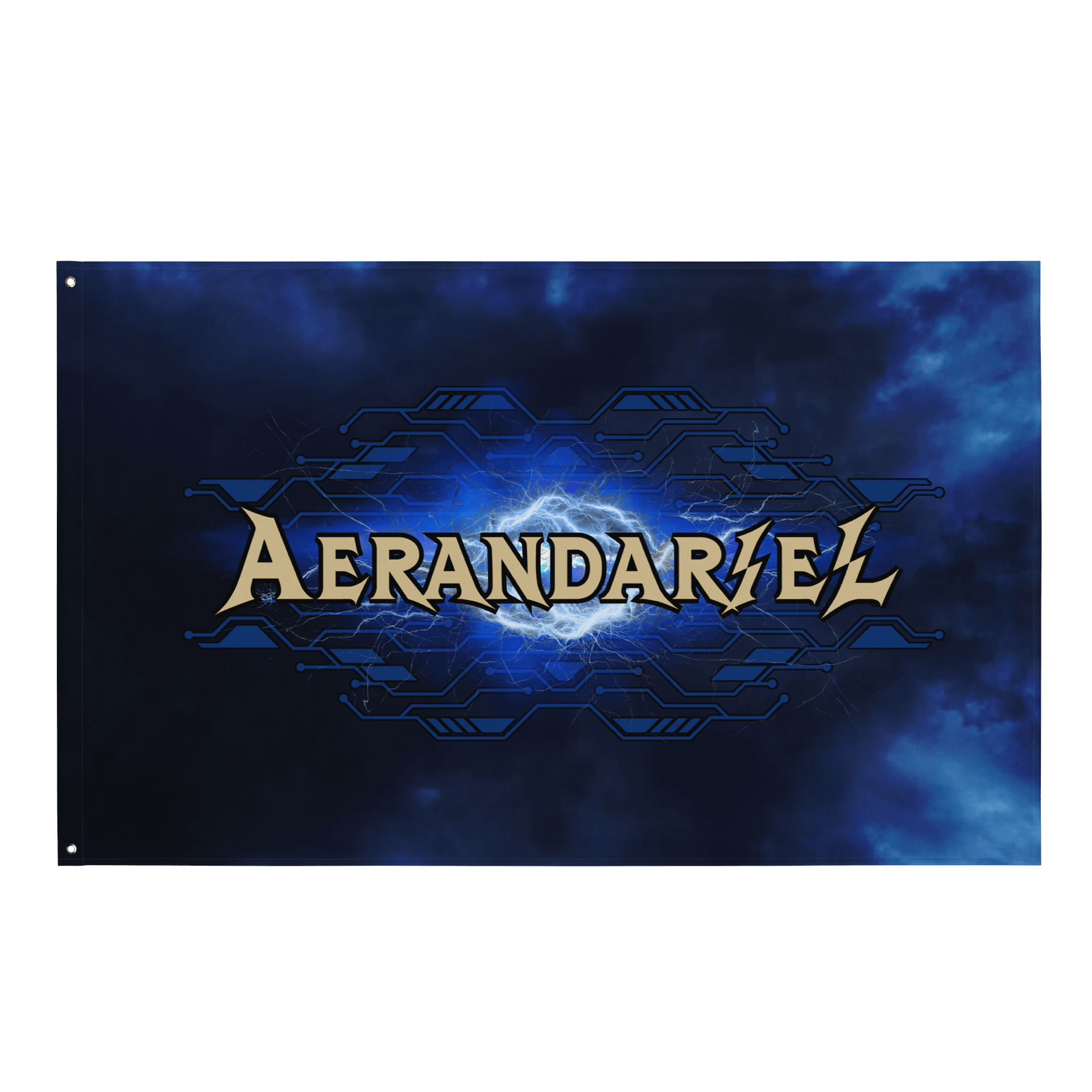 Aerandariel Electric Sky All-Over Flag product image (1)