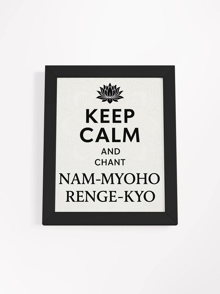 Lotus Chant Framed Matte Poster product image (3)
