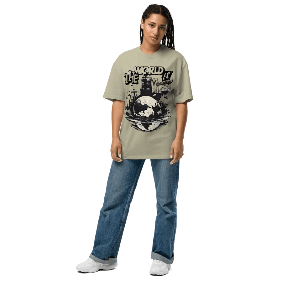 The world is yours unisex faded t-shirt product image (8)