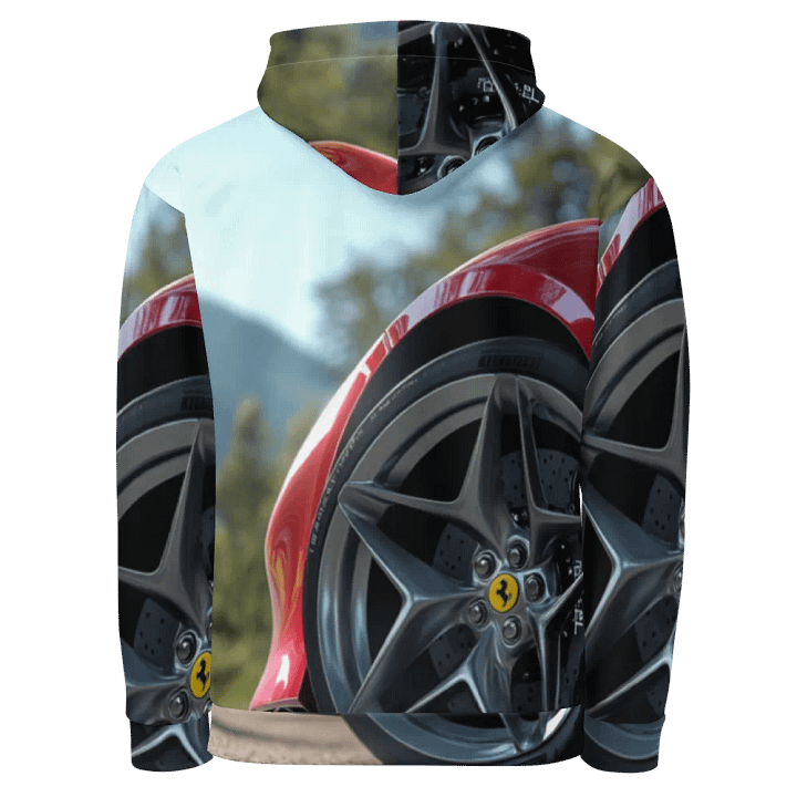 Speedster Red Horse All-Over Printed Hoodie product image (2)