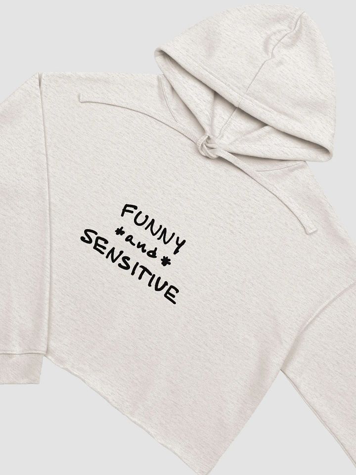 FUNNY *and* SENSITIVE fleece cropped crewneck product image (1)