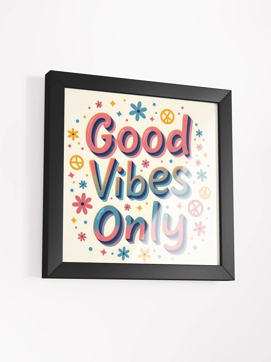 Vibrant Floral Good Vibes Poster product image (3)