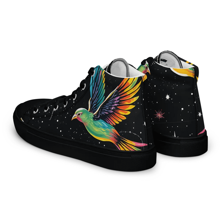 Celestial Flight women's High Top Canvas Shoes product image (5)