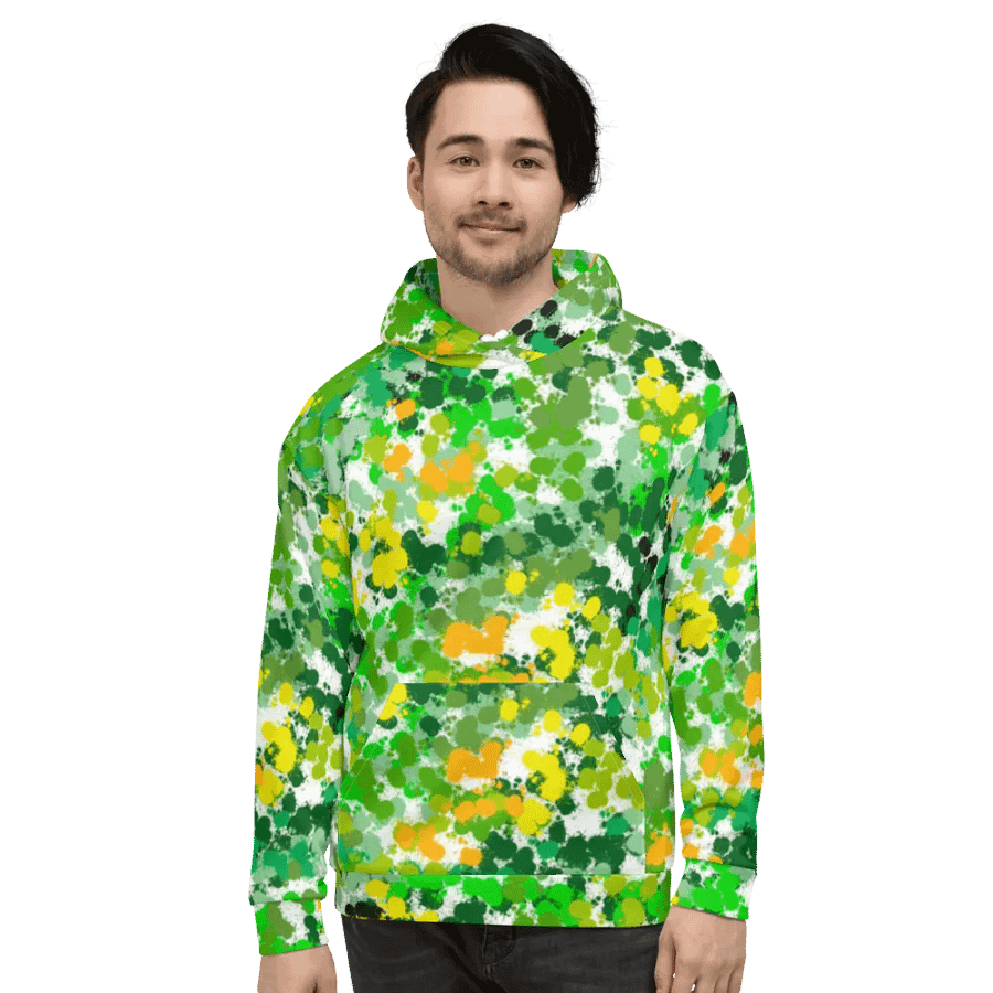 Green Splotches Hoodie product image (3)