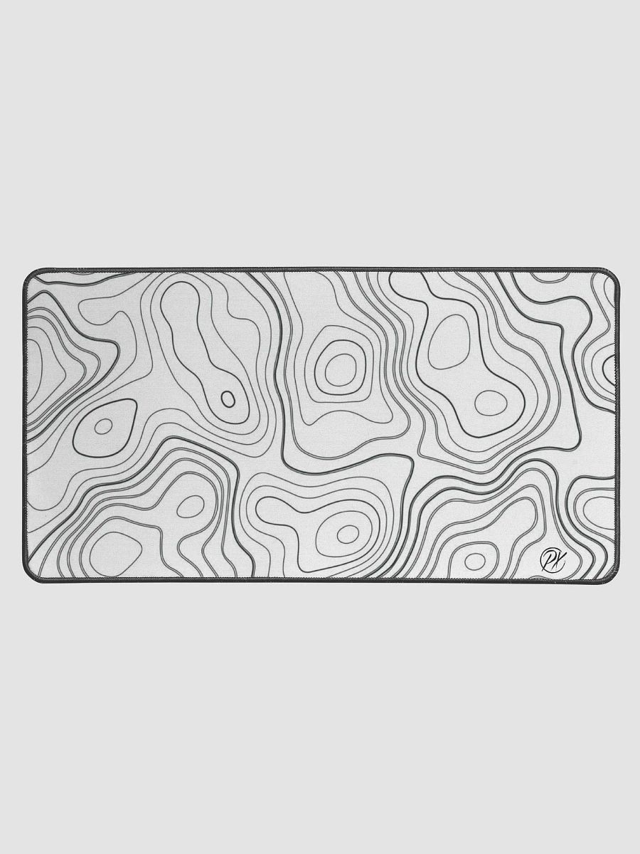 White Topo Mousepad product image (1)
