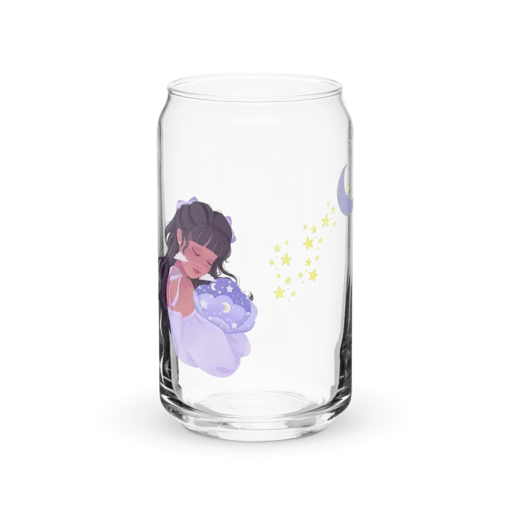Moon Girly Print Glass Can Cup With Or Without Lid product image (2)