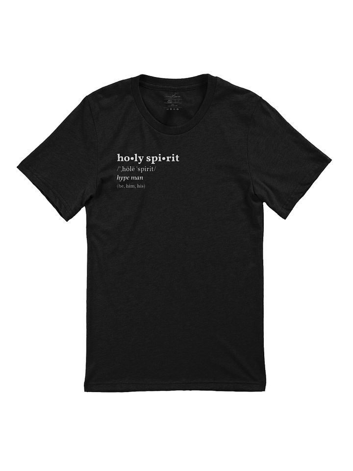 Holy Spirit (he,him,his) Women's Black T-Shirt product image (1)
