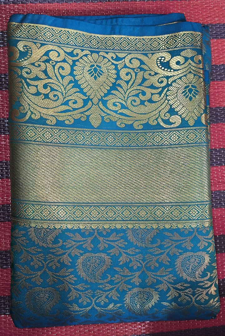 Silk Saree Blue product image (2)