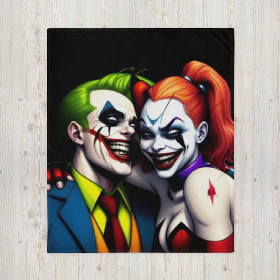 Joker & Harley soft throw blanket product image (4)