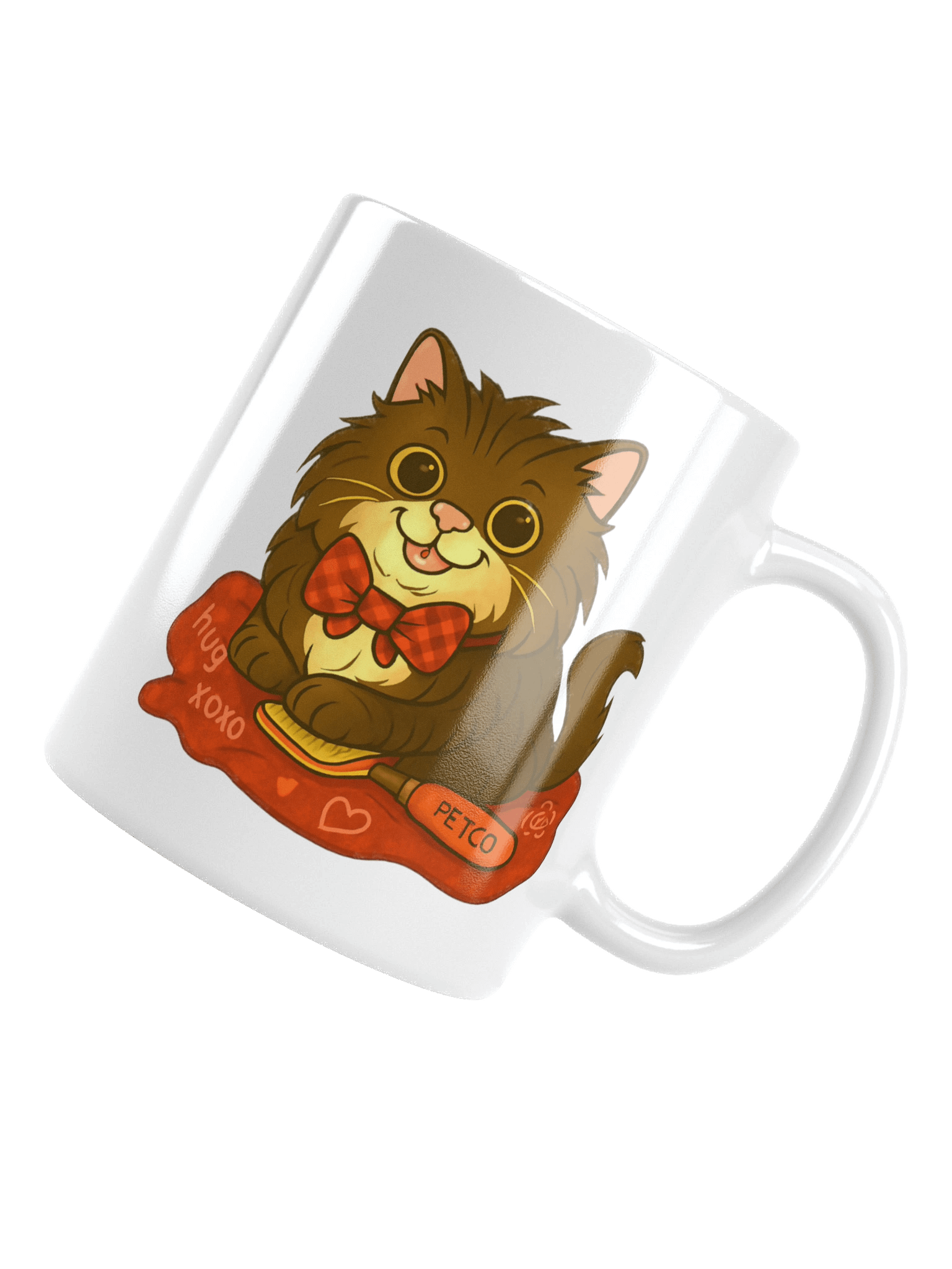 Mali the Axe Cat White Glossy Mug product image (5)