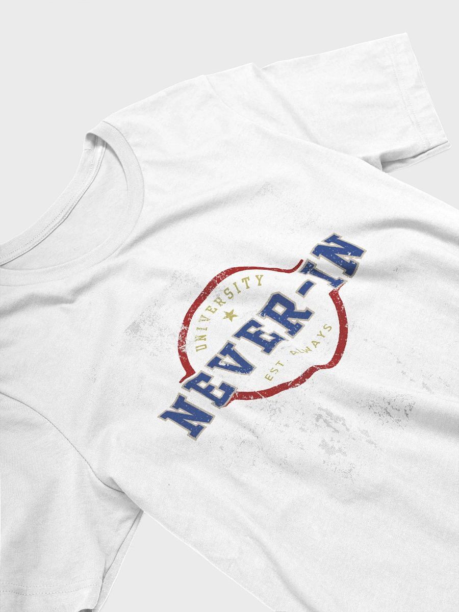 Never In University. Weathered - White Shirt product image (3)