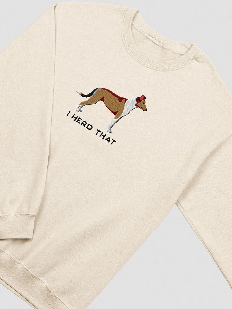 I Herd That Sweatshirt (Embroidered) of a Smooth Collie(Tan) product image (6)