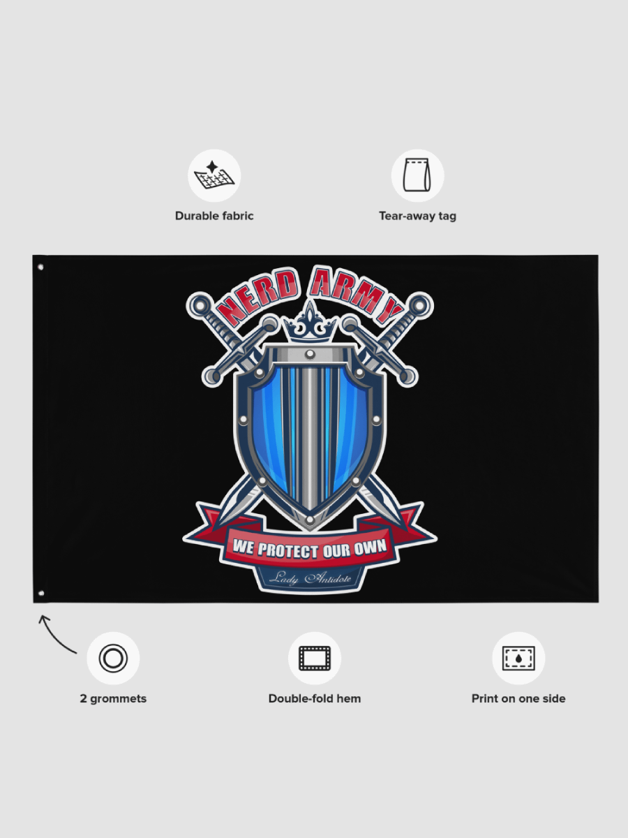 Nerd Army Flag product image (4)