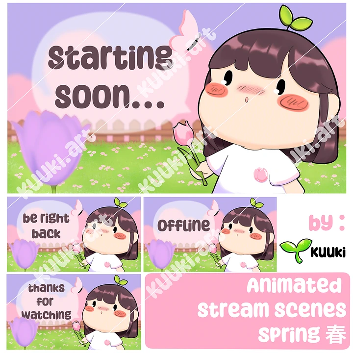 [Animated Stream Scenes] Spring🌸 product image (1)