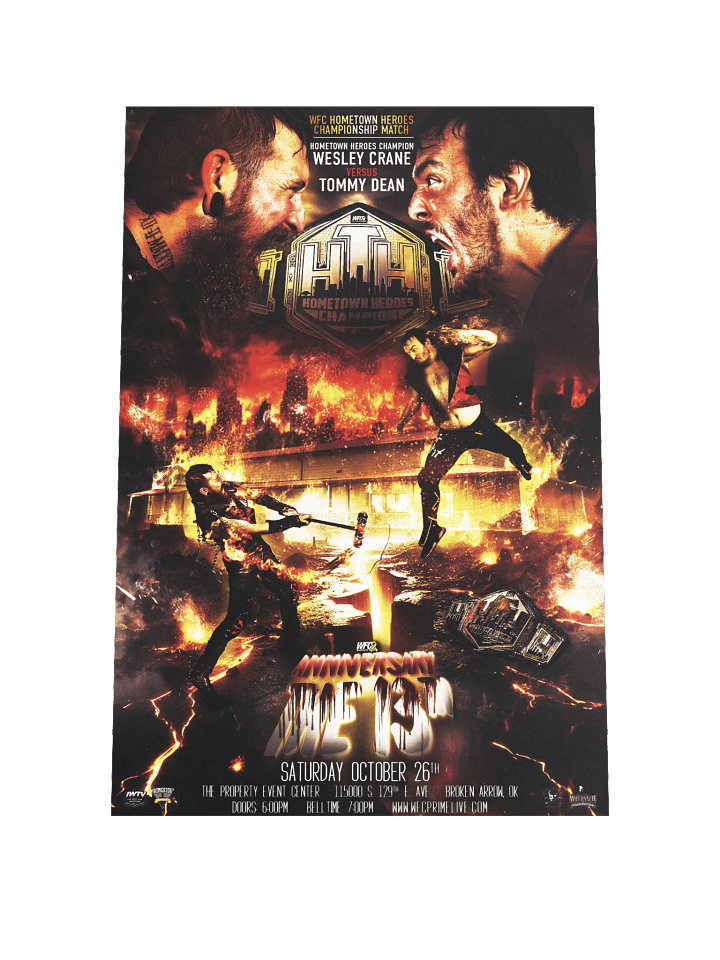 Wesley Crane vs Tommy Dean | Rivalry Poster product image (3)