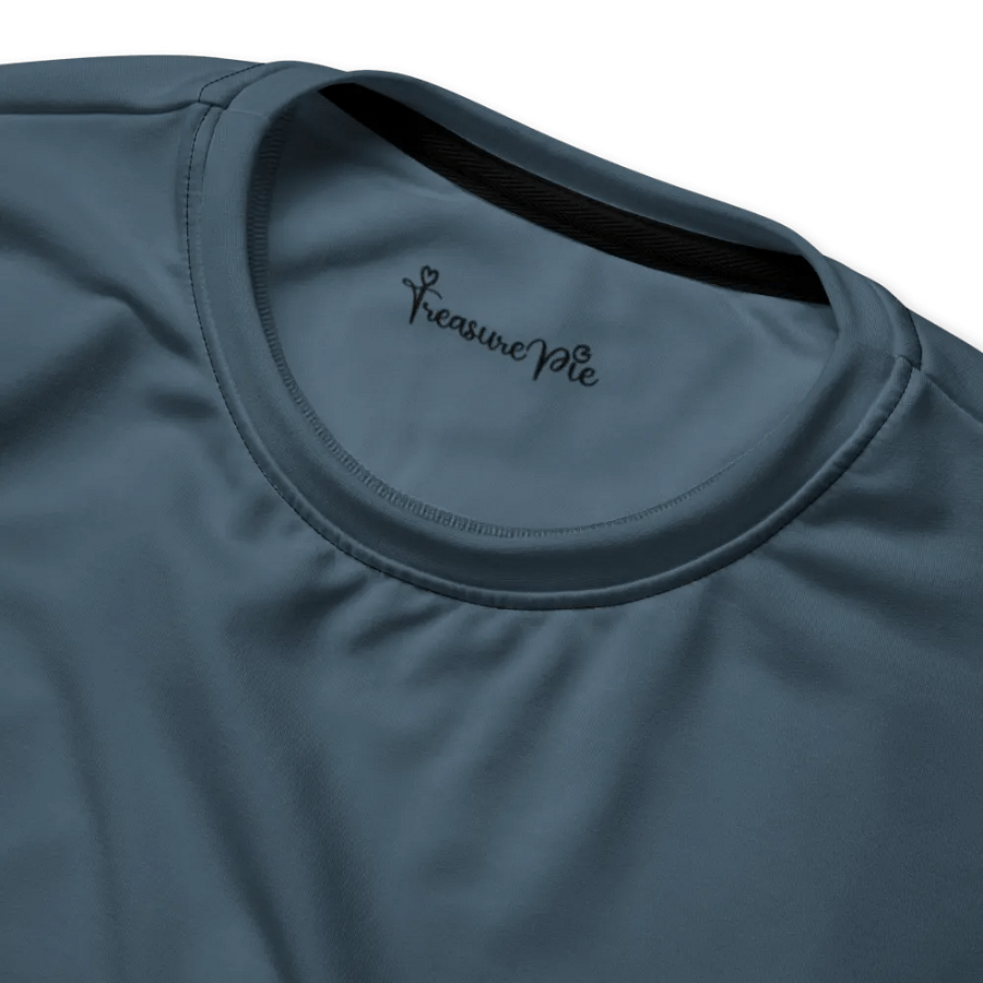 Plain Dark Greyish Blue Soft Summer Unisex Recycled Polyester Heavyweight Premium Sweatshirt by Treasure Pie product image (4)
