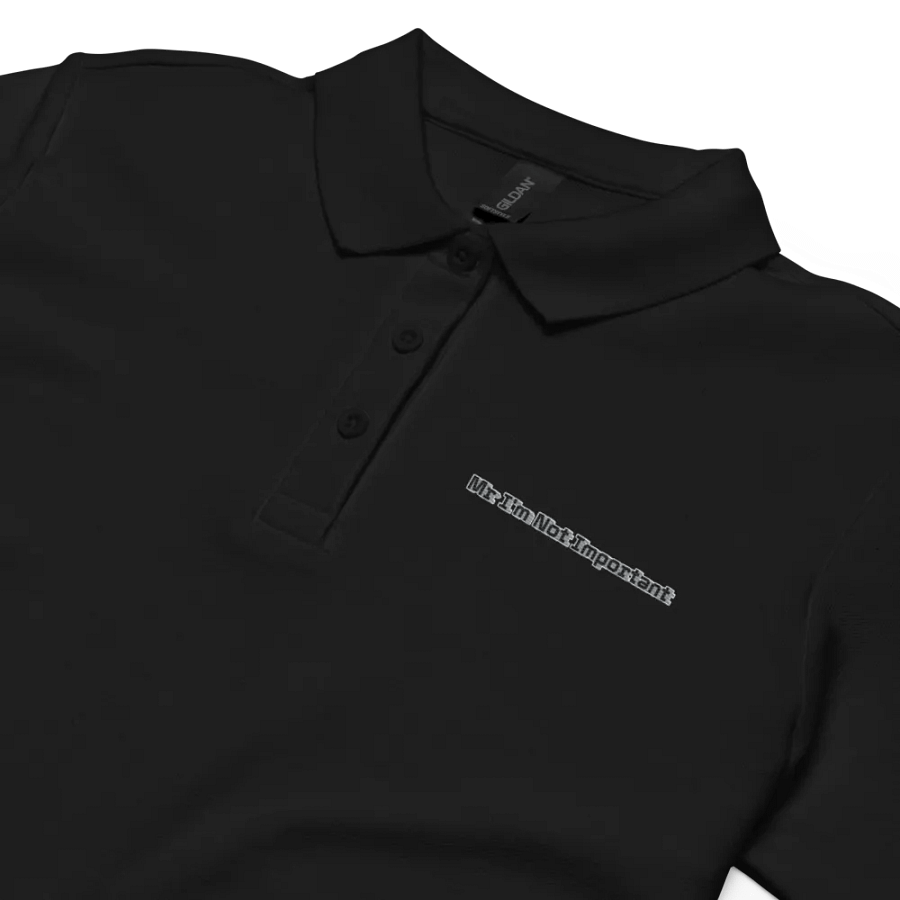 Women's Pique Polo Shirt - Embroidered - Mr I'm Not Important product image (4)