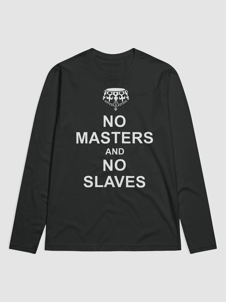 No Masters No Slaves Black Long product image (1)