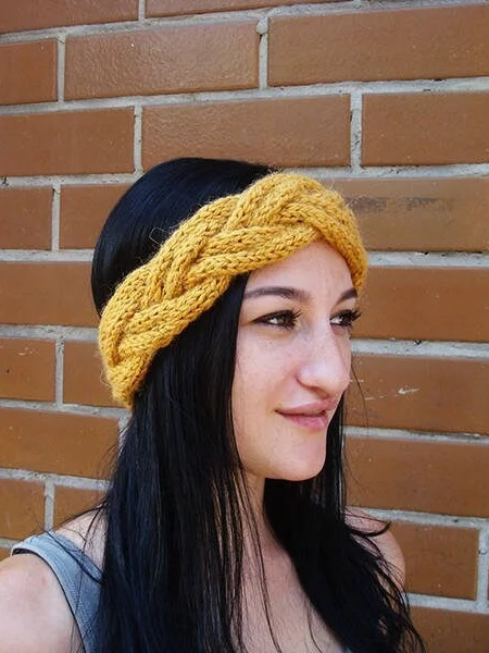 Bulky Braided Headband Knitting Pattern product image (2)