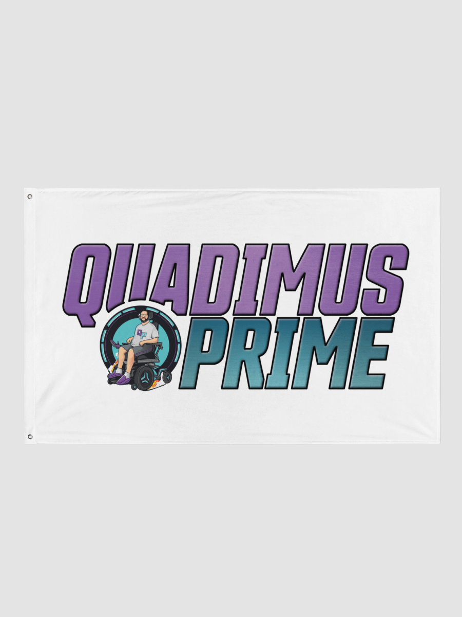White QUADimus Prime flag product image (1)