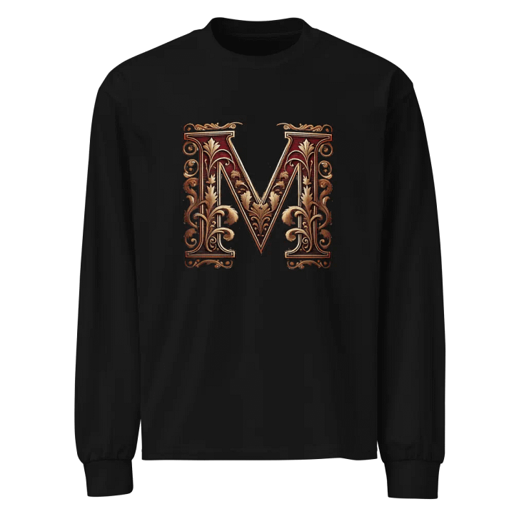Golden Floral Monogram Long Sleeve Shirt product image (1)