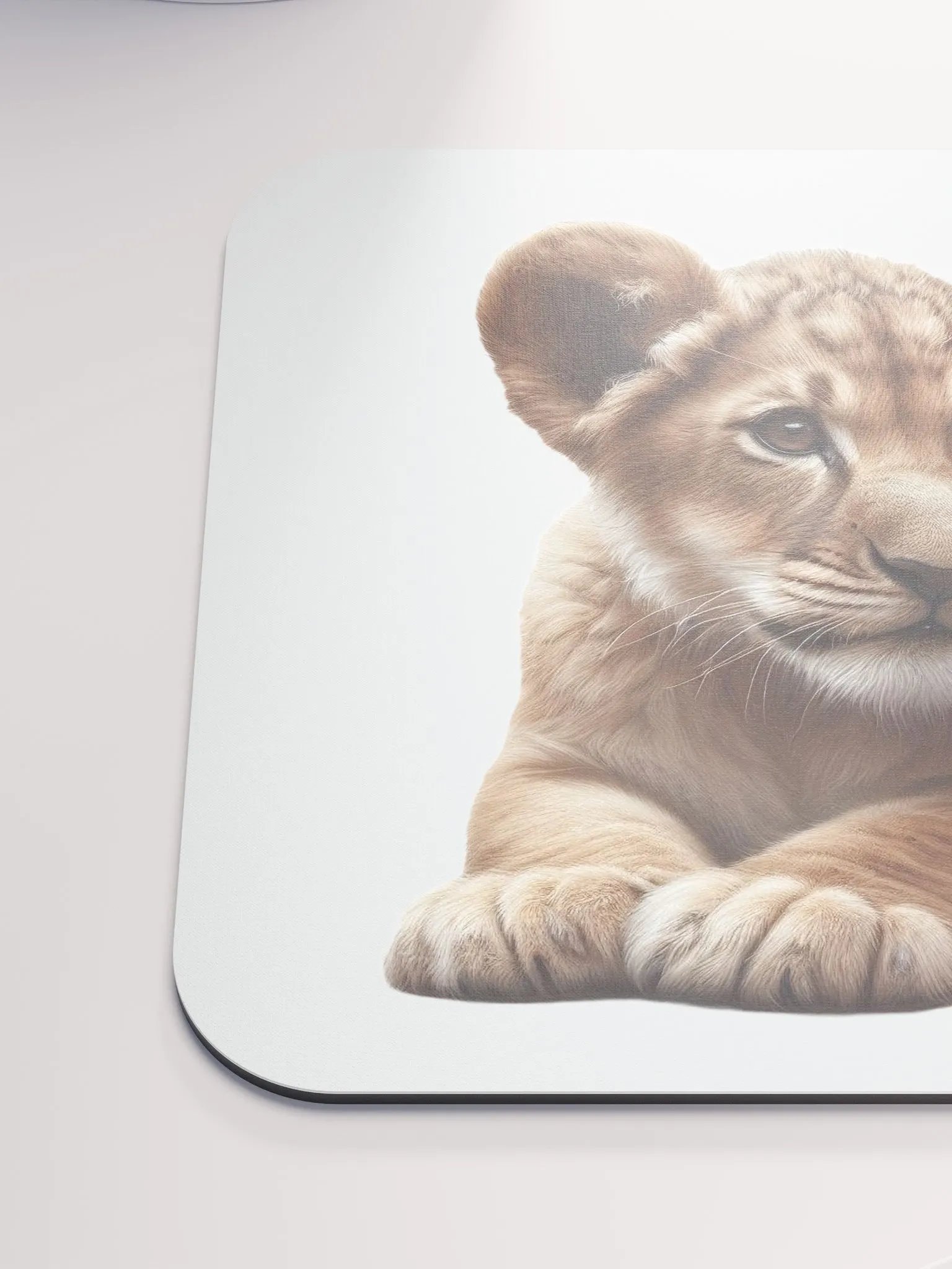 Gentle Puppy Lion Cub Mouse Pad product image (6)