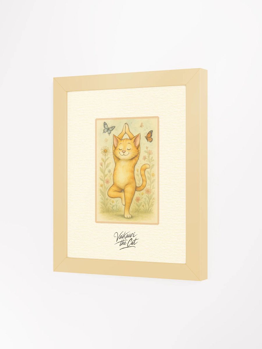 Vaikauri The Cat Yoga Artprint product image (5)