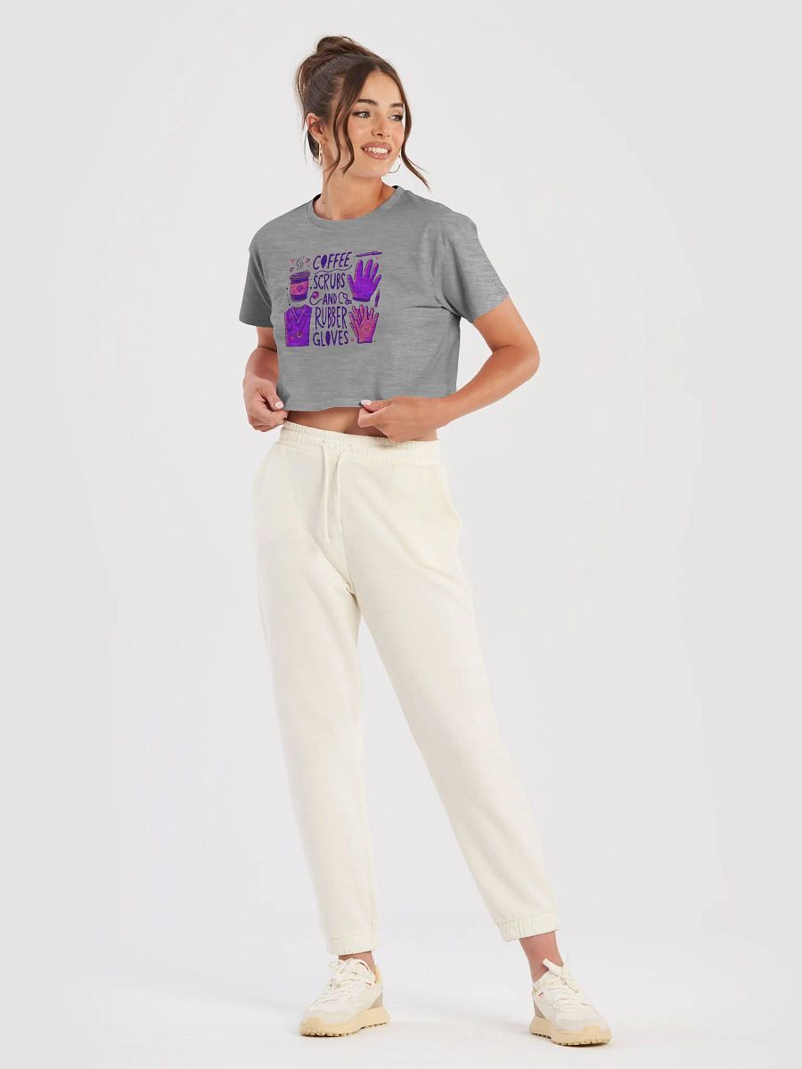 Coffee, Scrubs, and Rubber Gloves Crop Top product image (32)