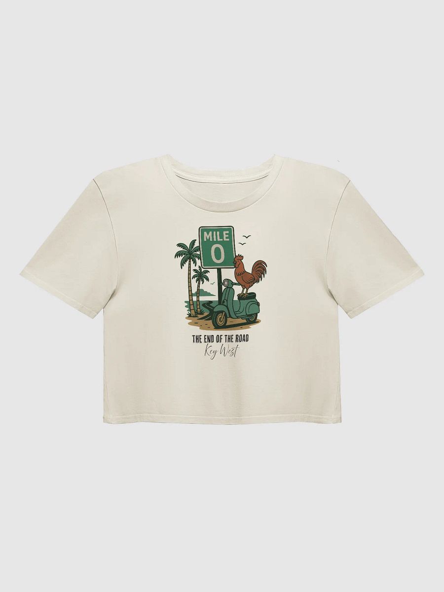 Mile Marker 0 - End of the Road Key West FLA Ladies Crop Top product image (1)