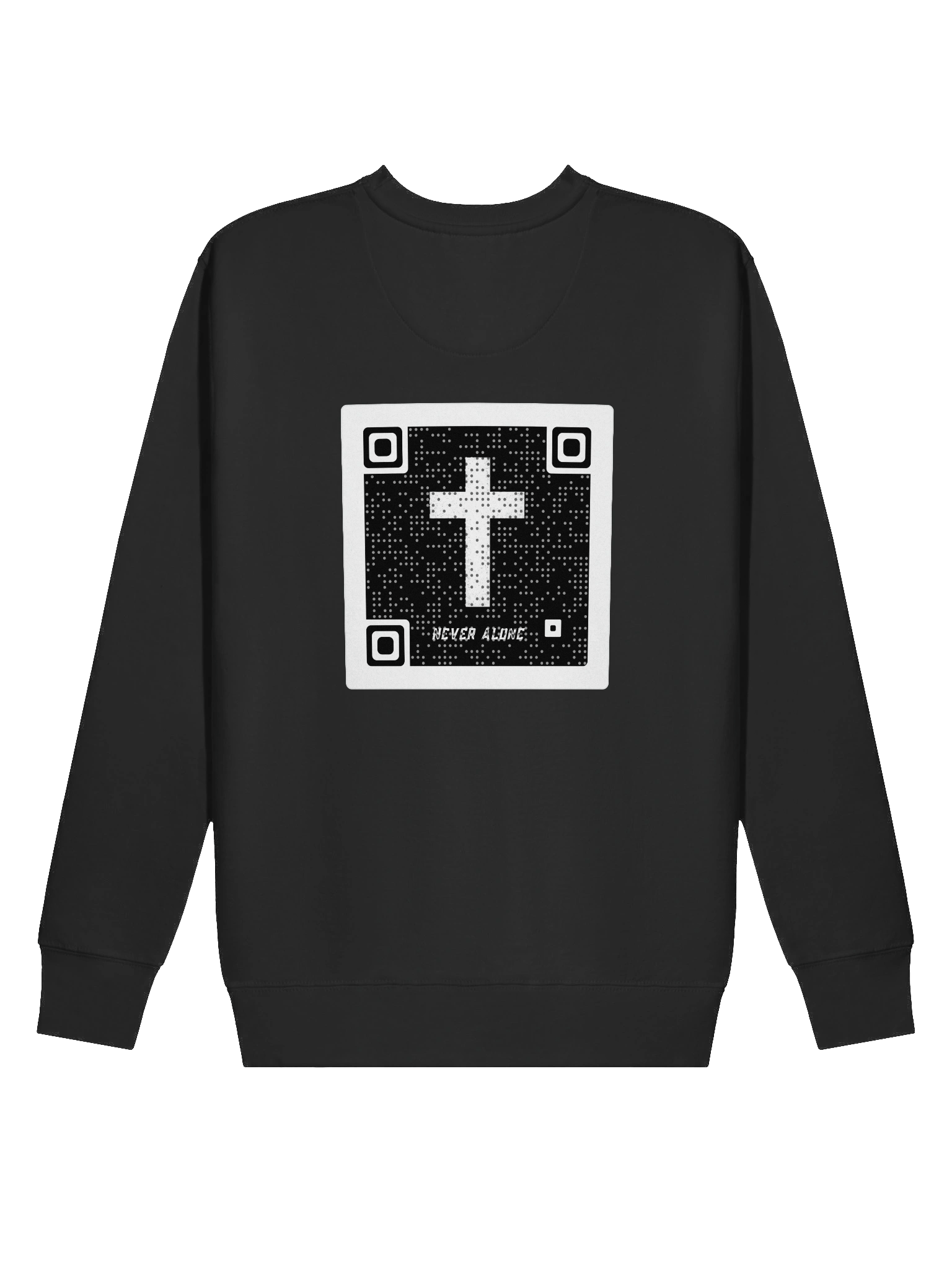Never Alone QR code Sweatshirt product image (6)