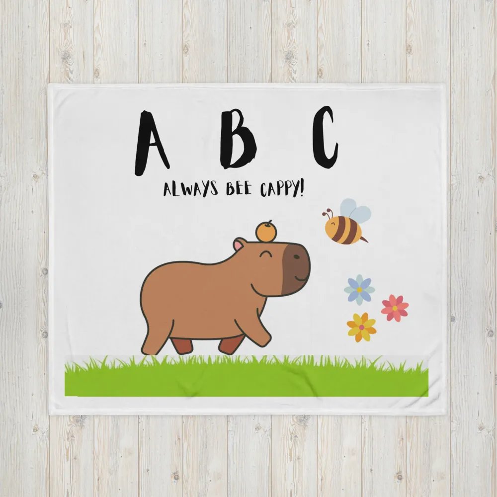 ABC capybara cute blanket product image (4)