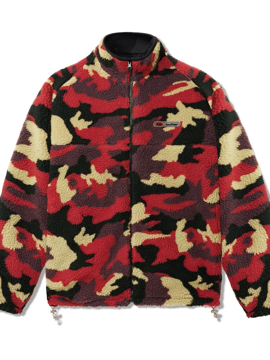 Red Camo Sherpa Jacket product image (1)