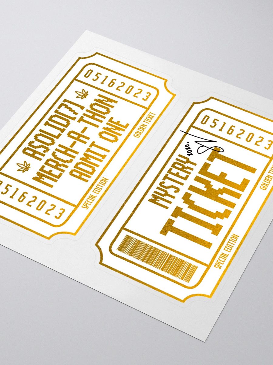 Limited Edition Golden Mystery Ticket product image (6)