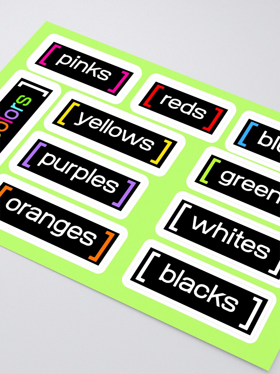 Drawer Labels by Color (black) product image (4)