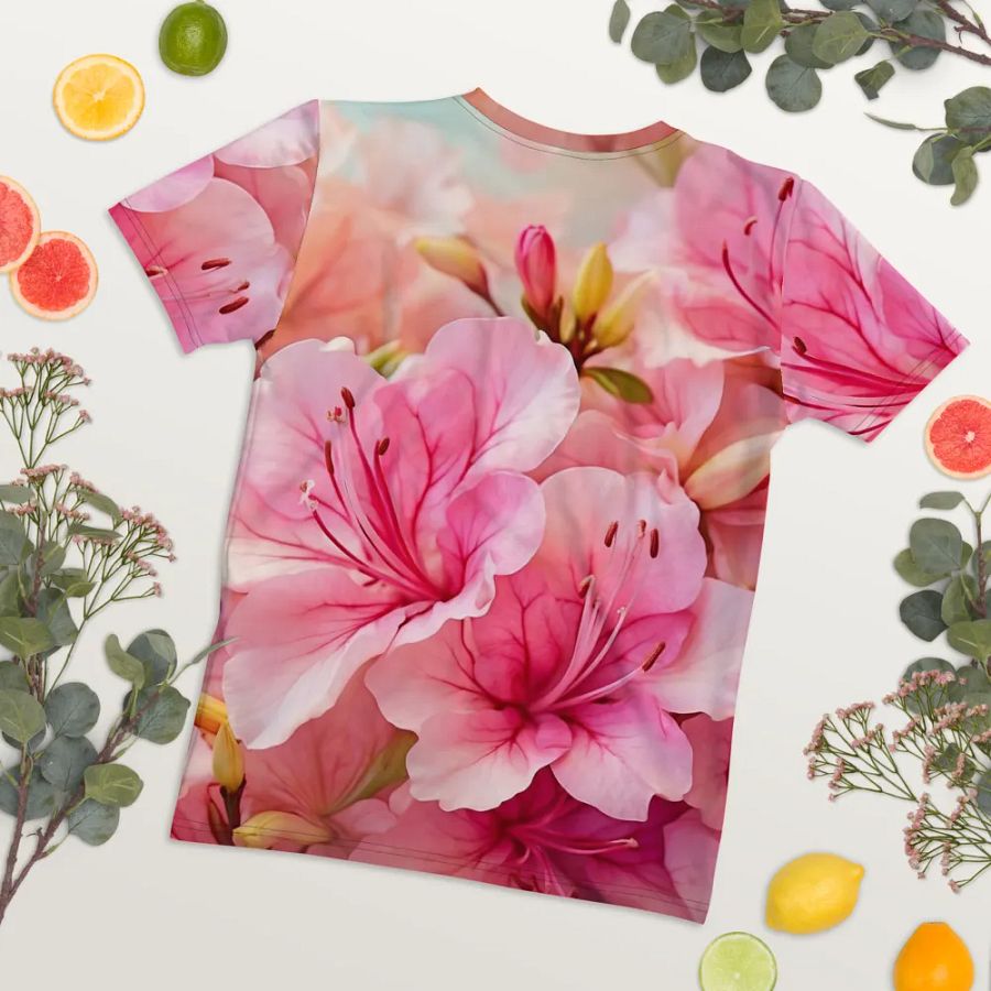 Azalea Allure: Floral Elegance Tees product image (6)