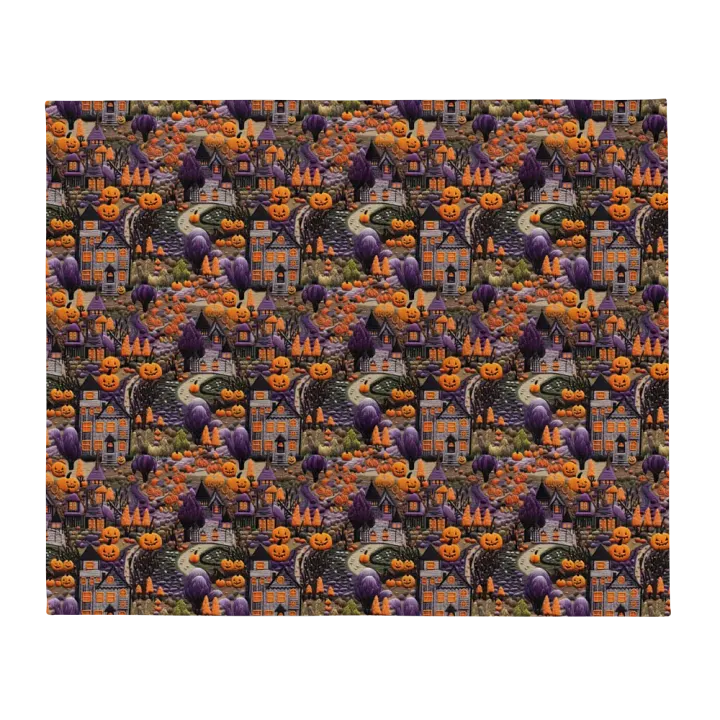 Halloween Village Blanket product image (1)